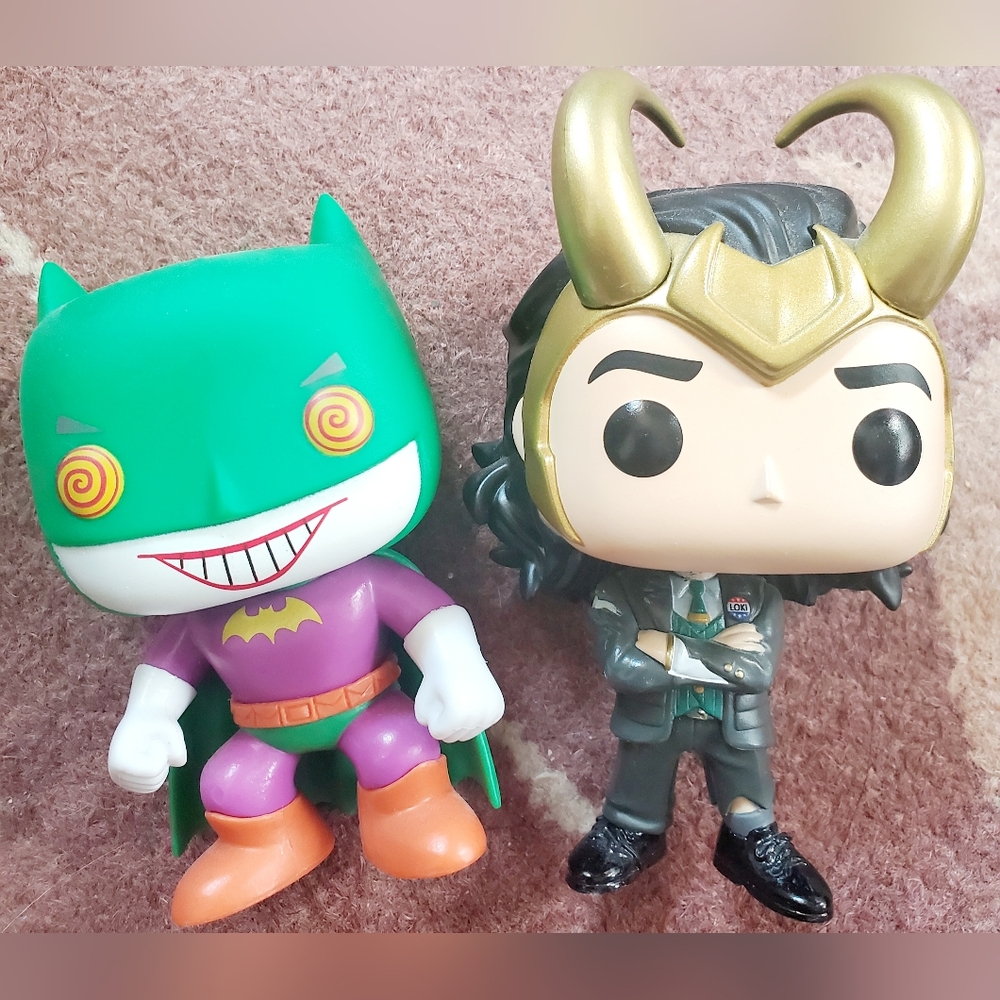 Funko lot of 2 - President loki and Joker Batman